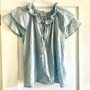 Olivia James Astrid Top Light Blue